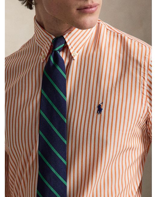Polo Ralph Lauren Pink Linen Shirt for men
