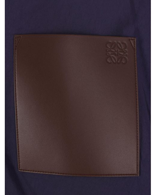 Loewe Blue Nylon Hooded Jacket for men