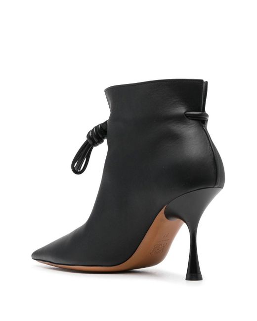 Loewe Black Flamenco Lambskin Ankle Boots