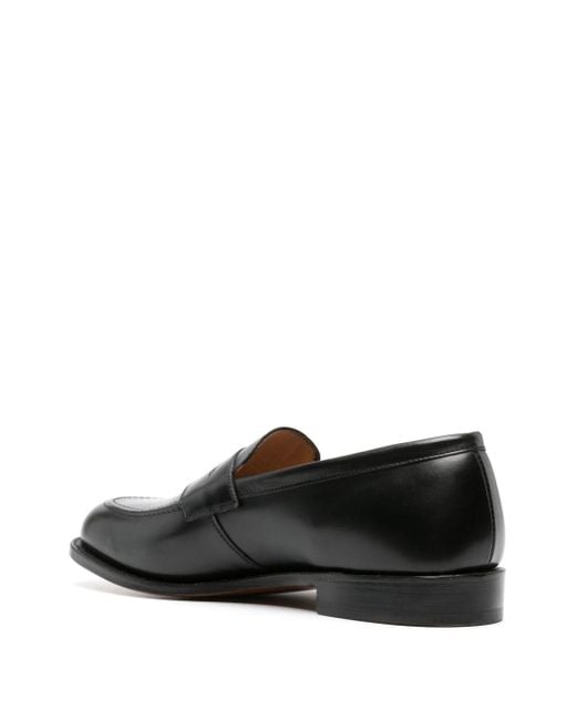 Tricker's Black Leather Moccasins for men