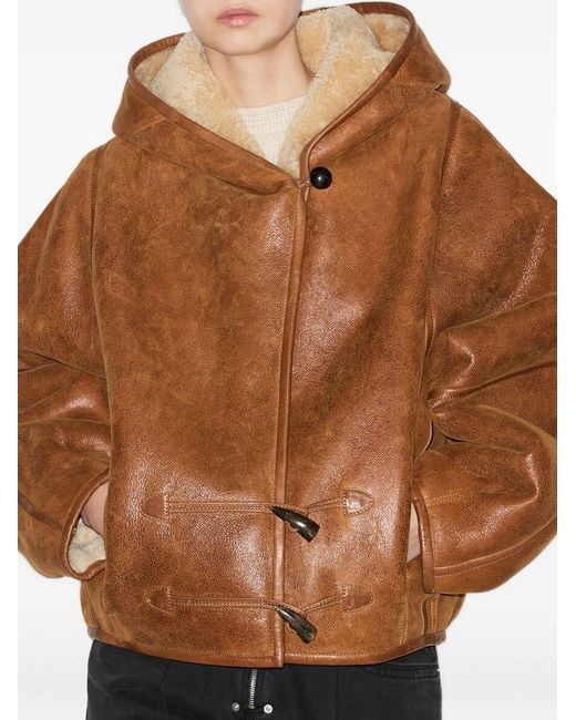 Isabel Marant Brown Amiel Leather Jacket