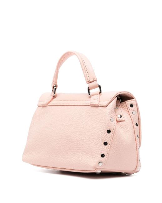Zanellato Pink Postina Baby Leather Tote Bag