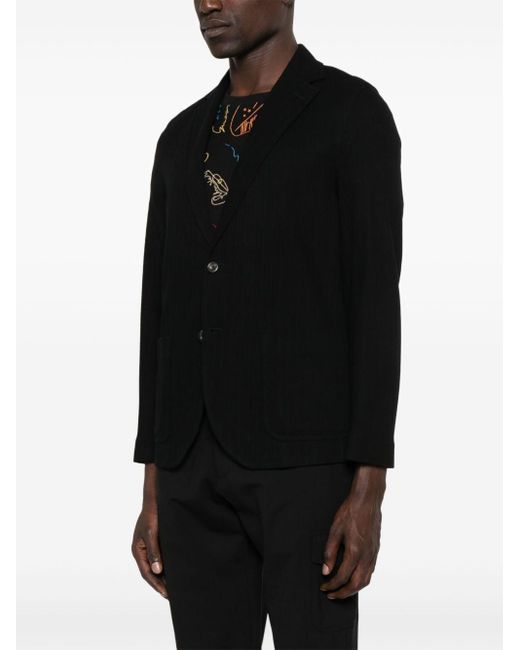 Circolo 1901 Black Cotton Single-Breasted Jacket for men