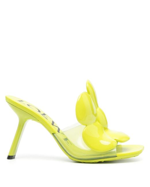 Loewe Yellow X Paula'S Ibiza Flower Petal Mules 90