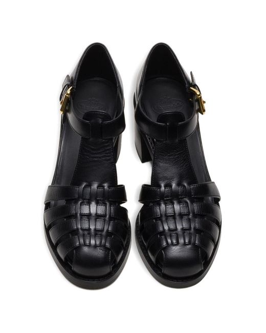Church's Black Kelsey Leather Sandals