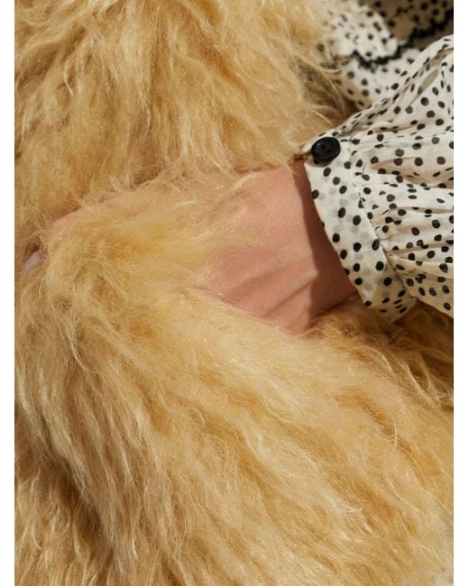 Isabel Marant Natural Florana Faux Fur Vest