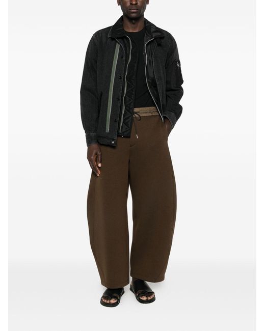 Sacai Black Denim And Nylon Jacket for men