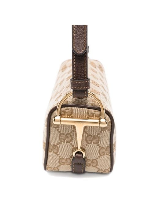 Gucci White Half Horsebit Mini Bag