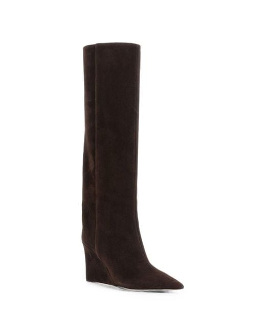 Jimmy Choo Black Blake Suede Leather Boots