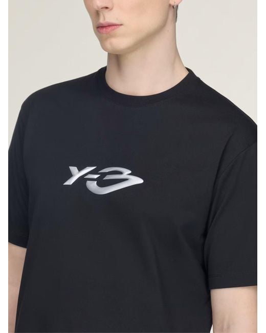 Y-3 Black Logo T-Shirt for men