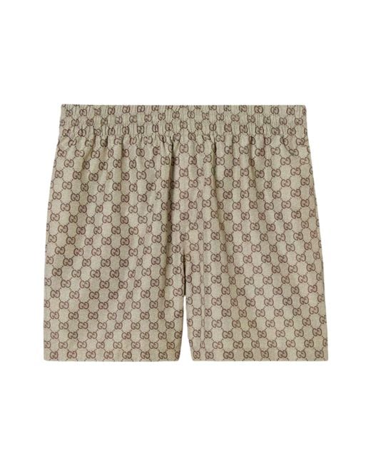 Gucci Natural Boxer With Gg Print for men