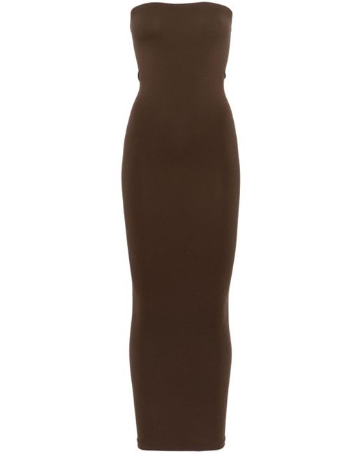 Wolford Fatal Pencil Dress in Brown