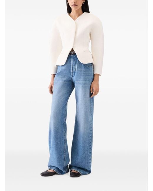 Jacquemus Blue Wide-Leg Denim Jeans