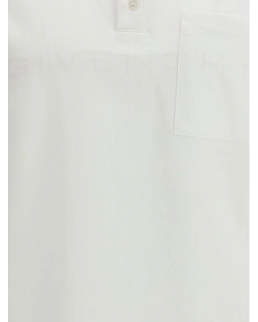 Givenchy White Cotton Polo Shirt for men
