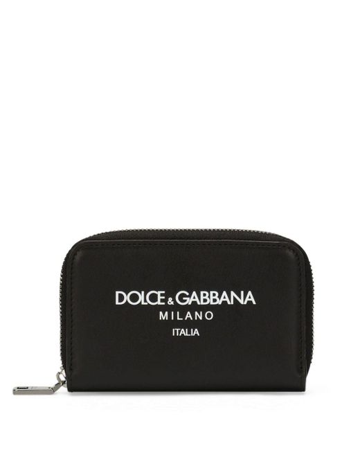 Dolce & Gabbana Black Printed Wallet Accessories