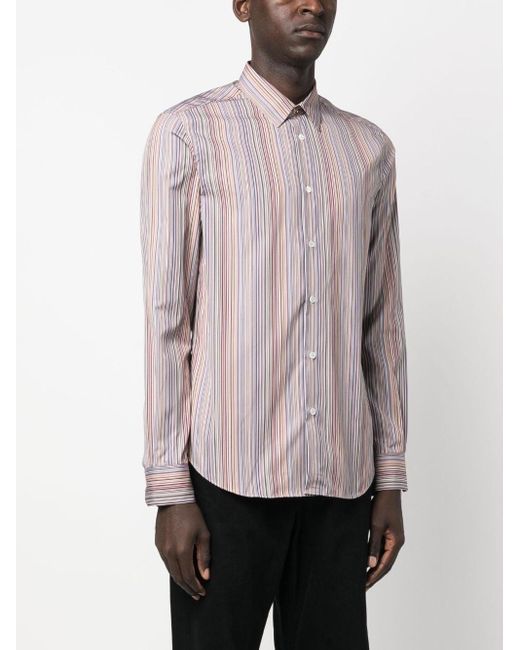 Paul Smith Pink Striped Shirt for men