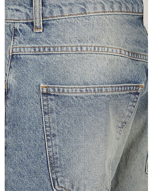 AMISH Blue Jeans With Logo for men