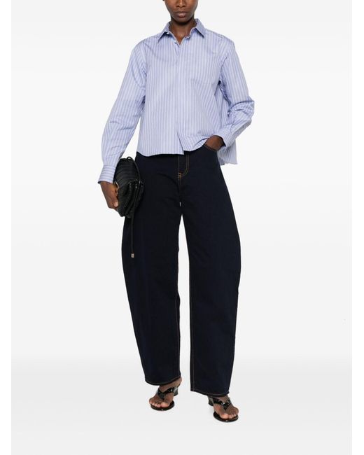 Sacai Purple Cotton Shirt