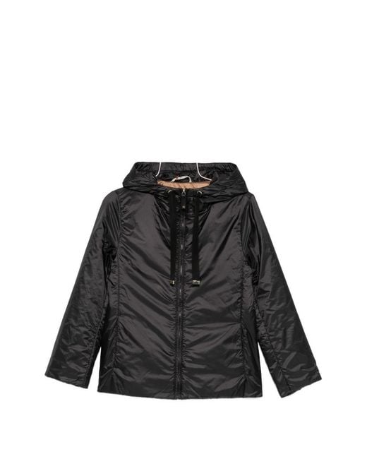 Max Mara Black Nylon Padded Blouson Jacket