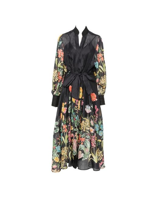 Lavi White Printed Long Dress