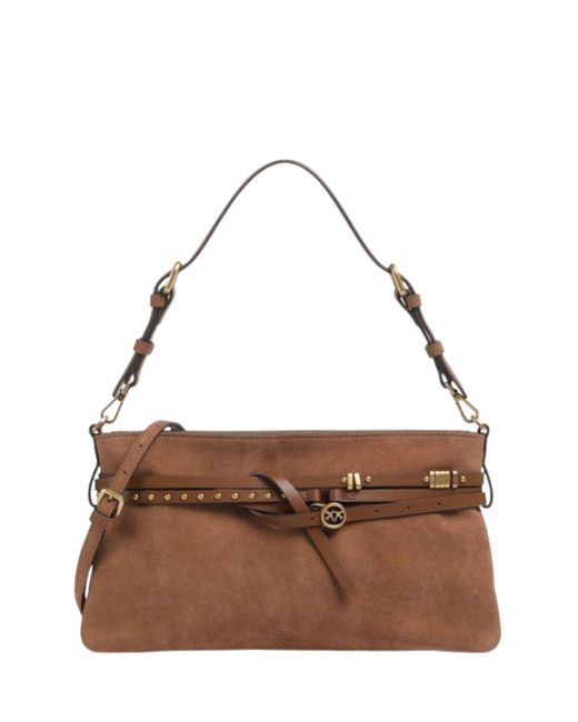 Pinko Brown Classic Belt Bag