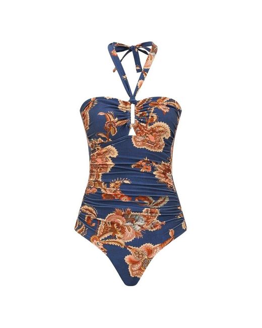 Zimmermann Blue Aster Swimsuit