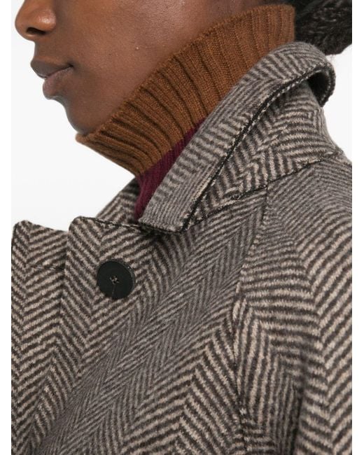 Harris Wharf London Brown Wool And Cashmere Jacket