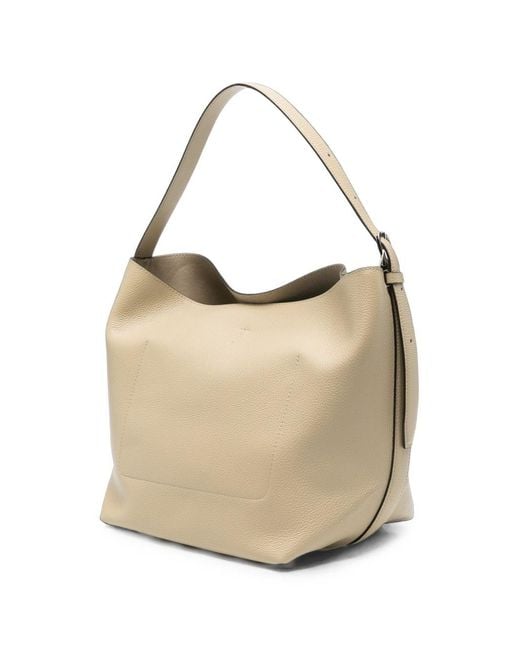 Totême White Belted Medium Shoulder Bag