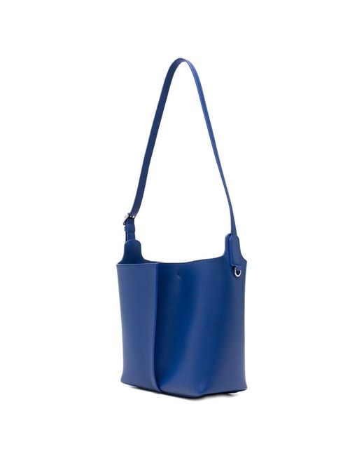 Loewe Blue Bilbao Medium Leather Bucket Bag