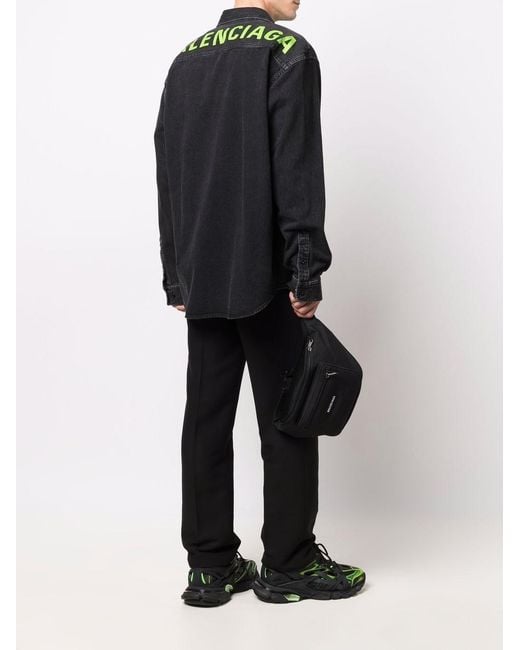 Balenciaga Black Explorer Pouch for men
