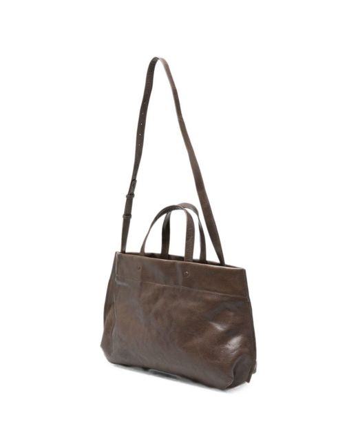 Lihann George Brown Elli Leather Tote Bag