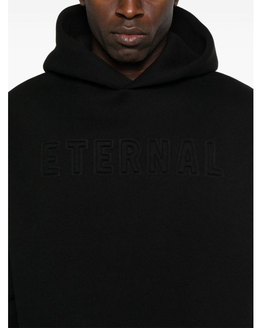 Paura Della Felpa Con Cappuccio di Fear Of God in Black da Uomo