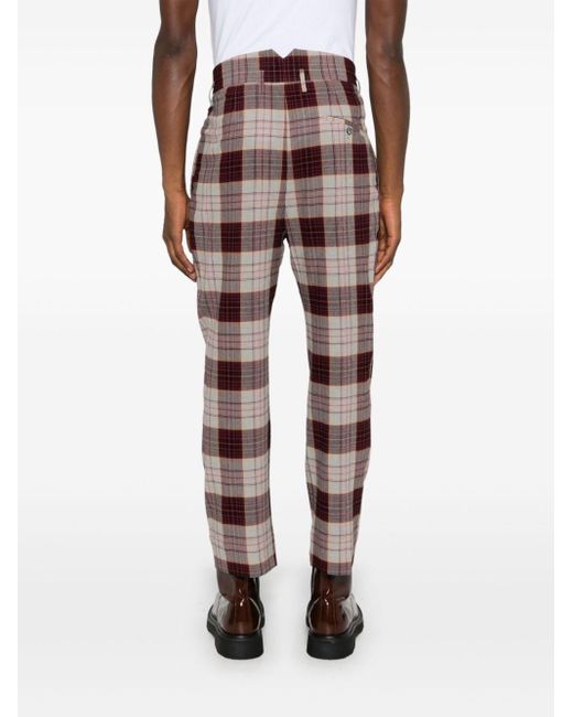 Vivienne Westwood Red Check Trousers for men