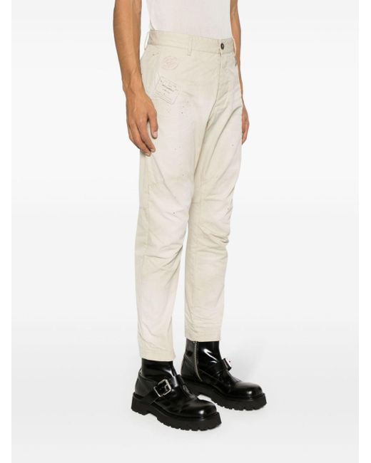 DSquared² Natural Sexy Cotton Chino Trousers for men