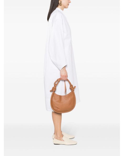 Zanellato Brown Mini Demi' Leather Shoulder Bag