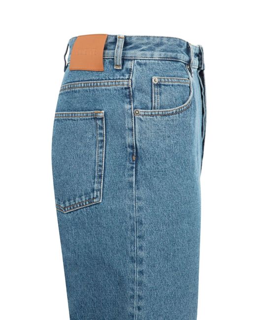 Loewe Blue Anagram Baggy Jeans for men