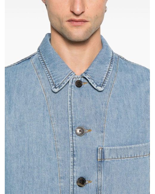 Dries Van Noten Blue Denim Jacket for men