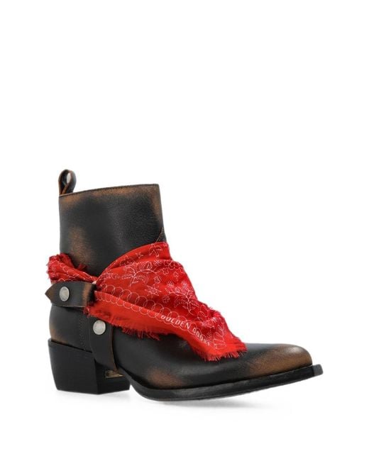 Golden Goose Deluxe Brand Red Debbie Boots