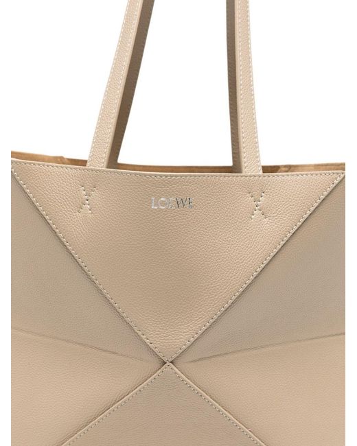 Loewe Natural Puzzle Fold Medium Leather Tote