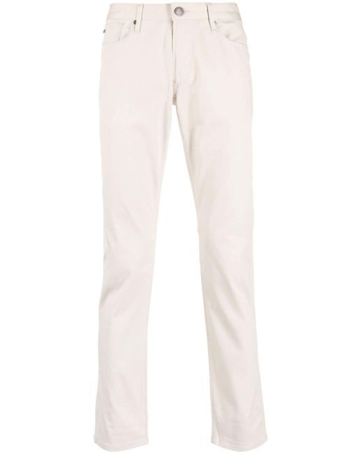 Emporio Armani White Denim Cotton Jeans for men