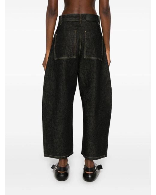 Studio Nicholson Black Cropped Denim Jeans