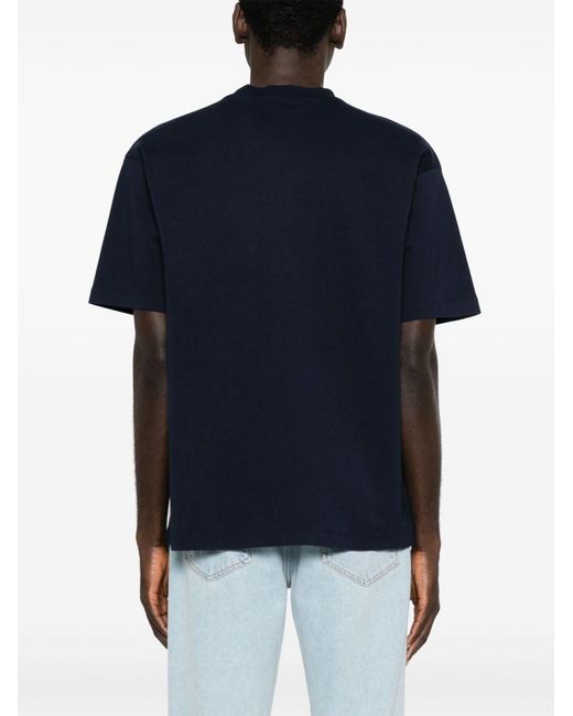 Drole de Monsieur Blue Classic Slogan T-Shirt for men