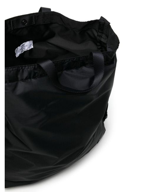 Porter-Yoshida and Co Black Logo-patch Shoulder Bag for men