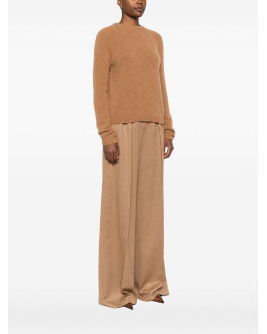 Base London Brown Wool Crewneck Sweater