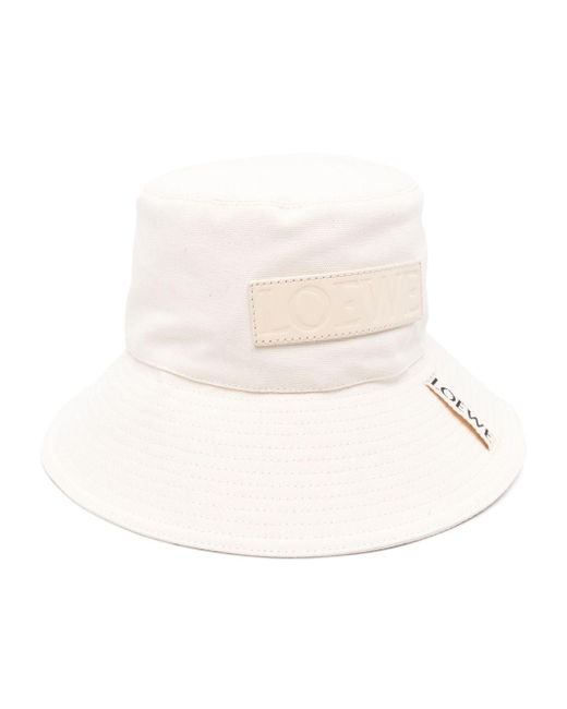 Loewe-Paulas Ibiza White Logo Fisherman Hat