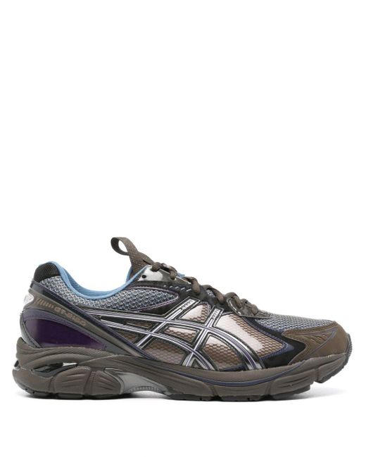 Asics Gray Sneakers With Logo for men