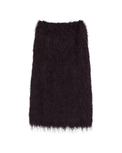 Dries Van Noten Black Midi Skirt