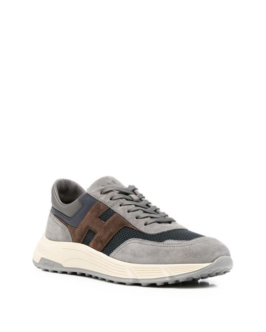 Hogan White Hyperlight Leather Sneakers for men