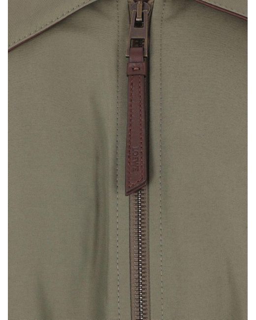 Loewe Green Cotton Blend Blouson Jacket