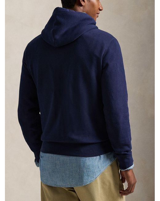 Polo Ralph Lauren Blue The Rl Fleece Western Logo Sweatshirt for men